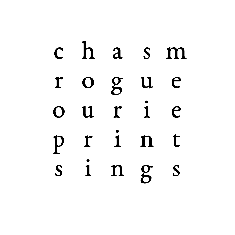 chasm rogue ourie print sings 