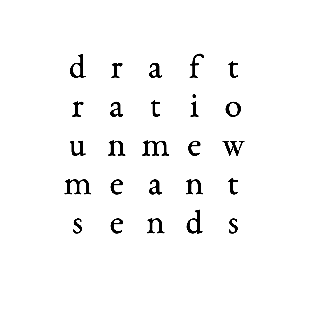 draft ratio unmew meant sends 