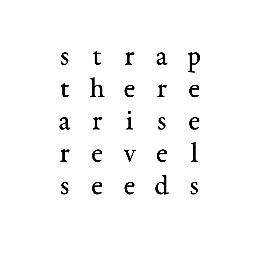 strap there arise revel seeds 