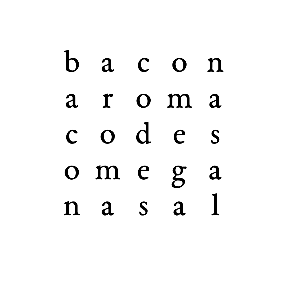 bacon aroma codes omega nasal 